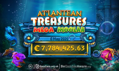 First €7.7 Million Mega Jackpot Win Recorded on Atlantean Treasures Mega Moolah