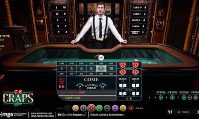 First-Ever Live Craps Now Available at Evolution Casinos Online