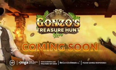 Evolution Launch Gonzo’s Treasure Hunt Live