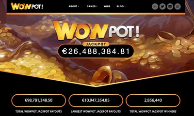 WowPot! Progressive Jackpot Hits Record Boiling Point – Now at €26,481,000 and Growing!