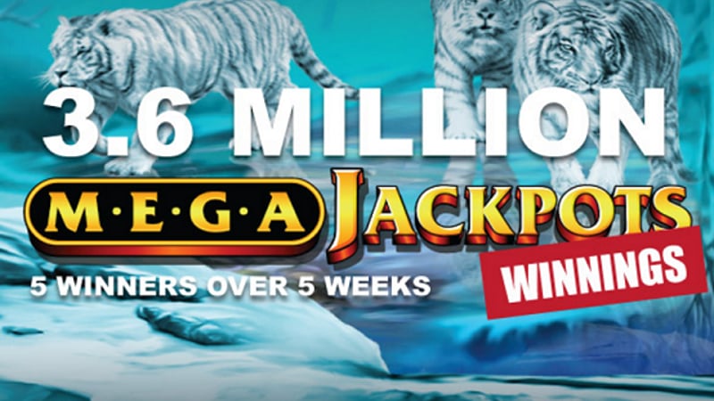 Megajackpots slot giveaway £3.6 Million in a period of 5 weeks