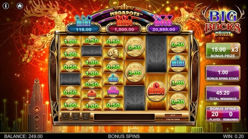 Big Bucks Deluxe Slot Review – BTG’s 89,600x Megapots Monster