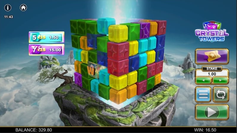 Crystal Towers Slot Review – BTG's 3D Reactor Offers 90,050x Potential