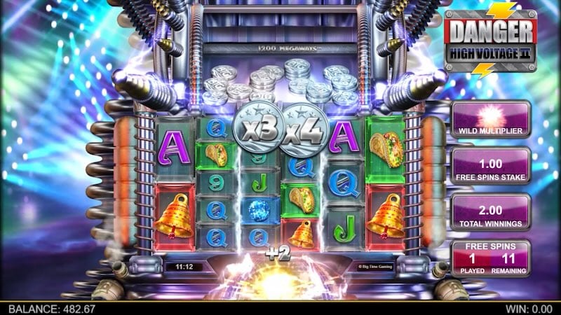 Big Time Gaming Goes Megadozer on New Danger High Voltage 2 Slot
