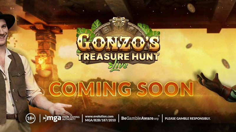 Evolution Launch Gonzo’s Treasure Hunt Live