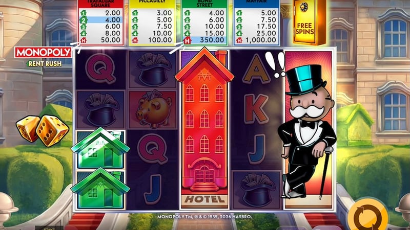 Monopoly Rent Rush by Red Tiger: The 17,497x Heavyweight With a 50x Entry Fee