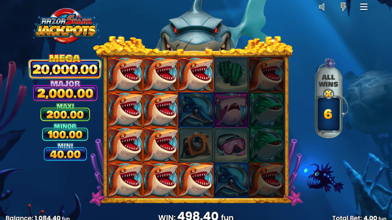 Razor Shark Jackpots: Nudge & Reveal Returns with Fixed Prizes and 11,000x Ceiling