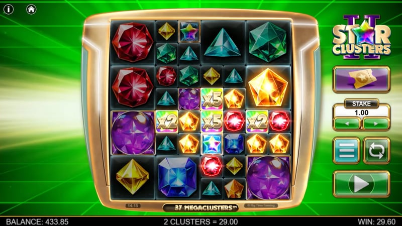 Big Time Gaming’s Star Clusters 2 Hits With x100 Gold Wilds and 34,500x Max Wins