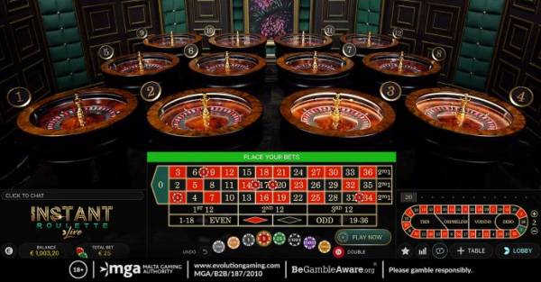 Evolution Gaming Launches Live Instant Roulette