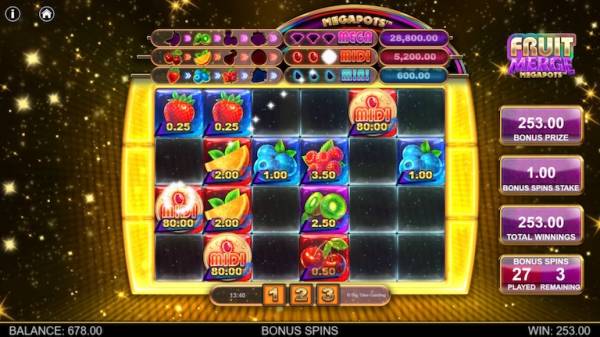 Fruit Merge Megapots (BTG) – 90,335x Cap and the New Merging Engine