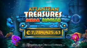 First €7.7 Million Mega Jackpot Win Recorded on Atlantean Treasures Mega Moolah